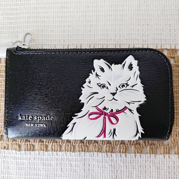 Kate Spade Whiskers Small Slim Bifold Wallet KI713 - Picture 8 of 11